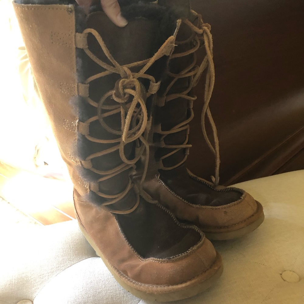 Lace up Tall UGG winter boots